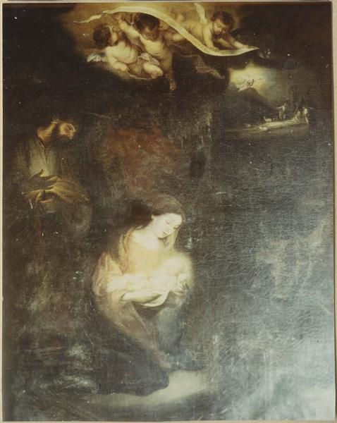 tableau : la Nativité, vue générale