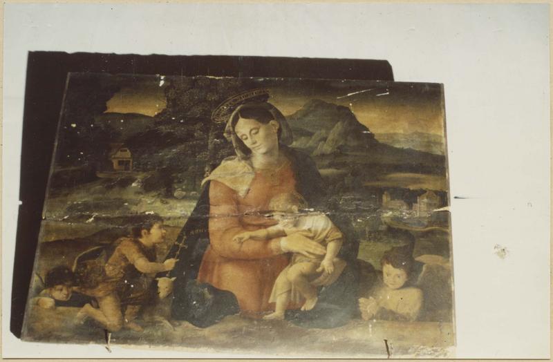 tableau : Vierge à l'Enfant avec saint Jean-Baptiste, vue générale