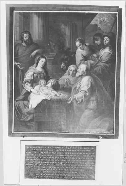 tableau : l'Adoration des bergers, vue générale