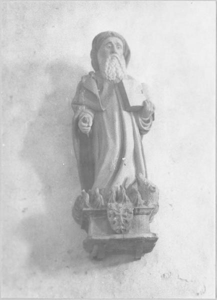 statue : saint Antoine abbé, vue générale - © Ministère de la Culture (France), Médiathèque du patrimoine et de la photographie (objets mobiliers), tous droits réservés