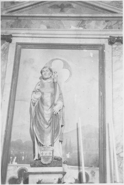 statue : saint Philibert, vue générale - © Ministère de la Culture (France), Médiathèque du patrimoine et de la photographie (objets mobiliers), tous droits réservés