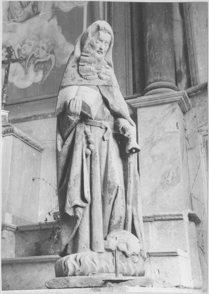 statue : saint Antoine abbé, vue générale