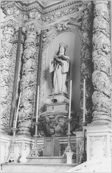 statue : sainte Gertrude, vue générale