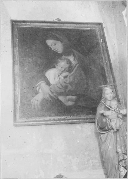 tableau : la Vierge à l'Enfant, vue générale