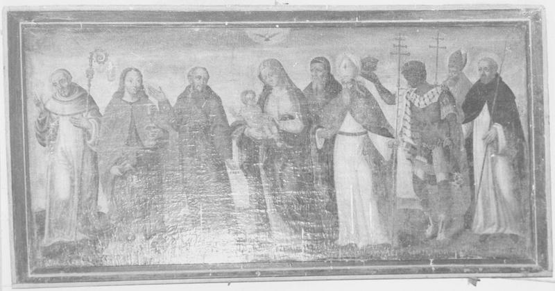 tableau : les Saints protecteurs de la famille de Fussey, vue générale