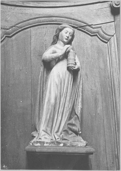 statue : sainte Madeleine, vue générale - © Ministère de la Culture (France), Médiathèque du patrimoine et de la photographie (objets mobiliers), tous droits réservés