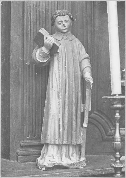 statue : saint Laurent, vue générale - © Ministère de la Culture (France), Médiathèque du patrimoine et de la photographie (objets mobiliers), tous droits réservés