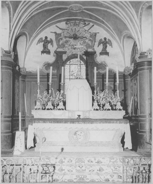 autel, gradin d'autel, tabernacle (maître-autel), vue générale