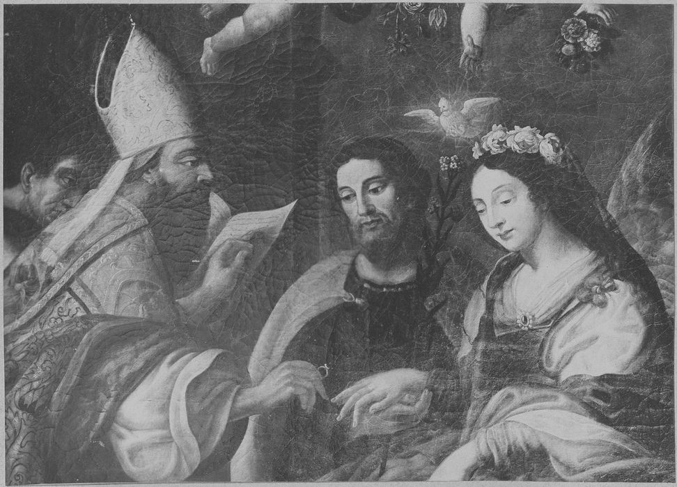 tableau : le Mariage de la Vierge, détail