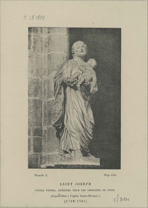 statue : saint Joseph, vue générale