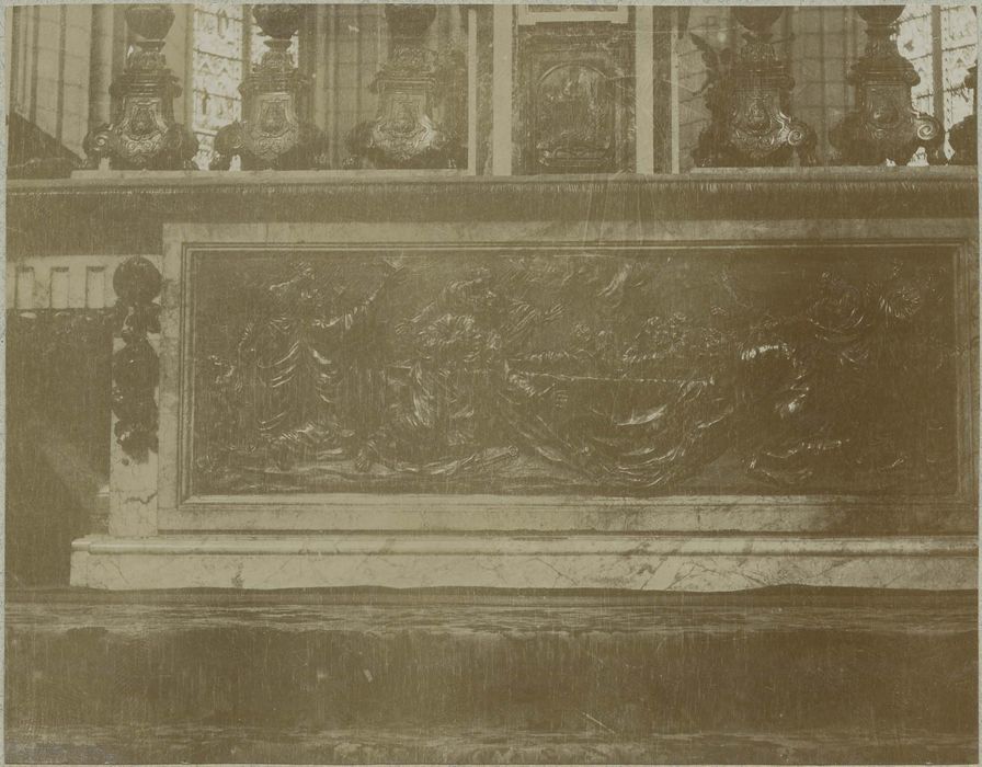 bas-relief : l'Assomption de la Vierge, vue générale