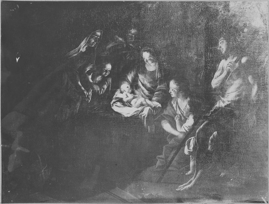 tableau : Adoration des bergers, vue générale