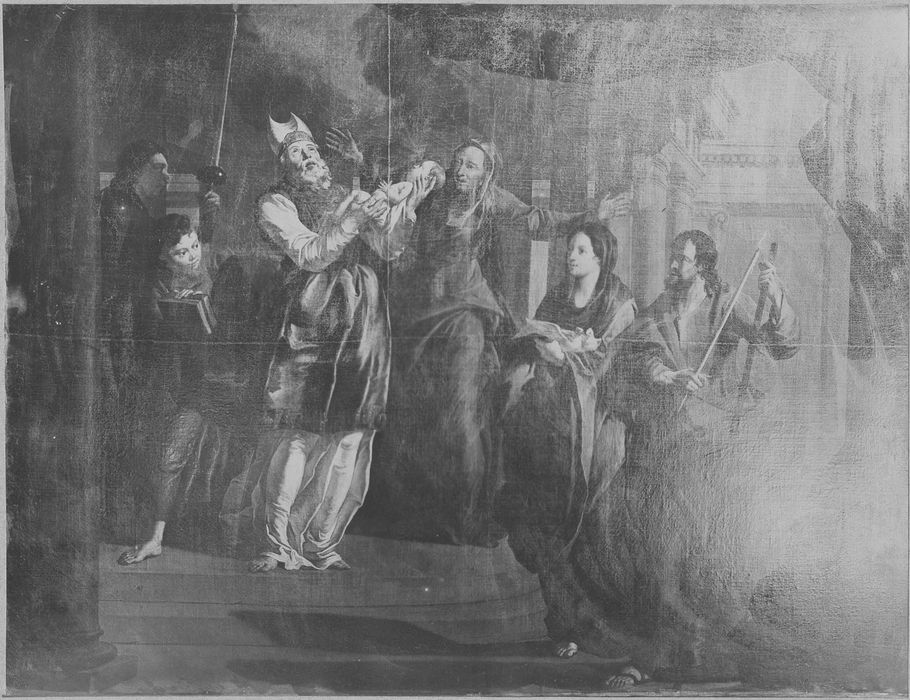 tableau : la Présentation au temple, vue générale