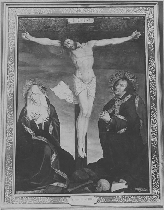 tableau : le Christ expirant entre la Vierge et saint Jean, vue générale - © Ministère de la Culture (France), Médiathèque du patrimoine et de la photographie, diffusion RMN-GP