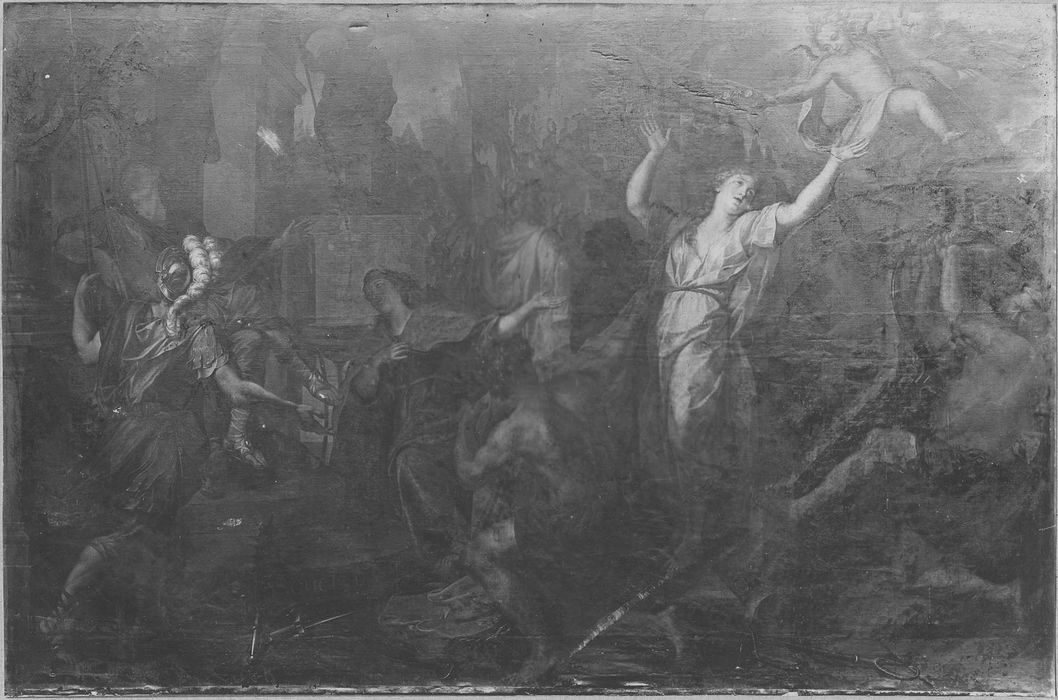 tableau : le Martyre de sainte Catherine d'Alexandrie, vue générale - © Ministère de la Culture (France), Médiathèque du patrimoine et de la photographie, diffusion RMN-GP