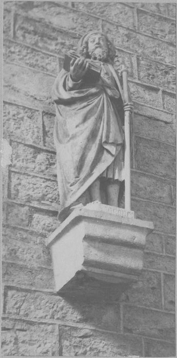 statue : saint Jacques, vue générale