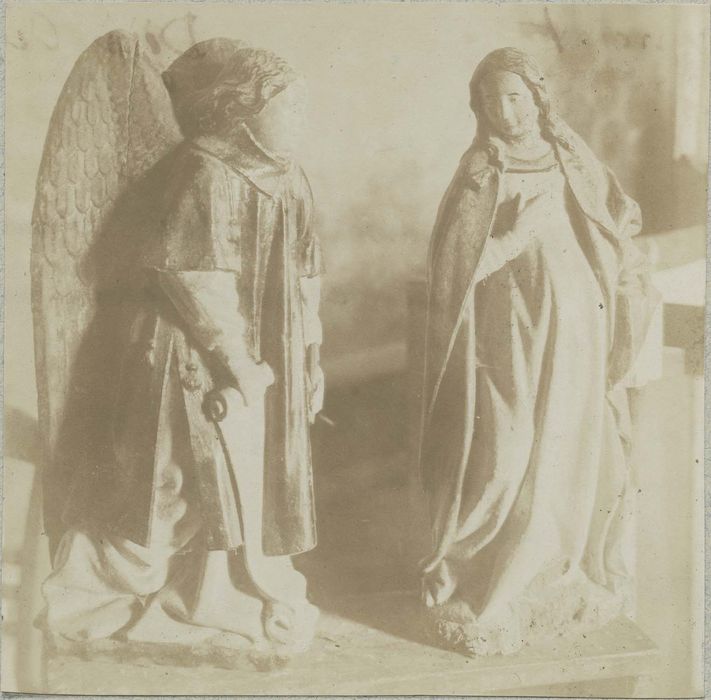 groupe sculpté : l'Annonciation, vue générale