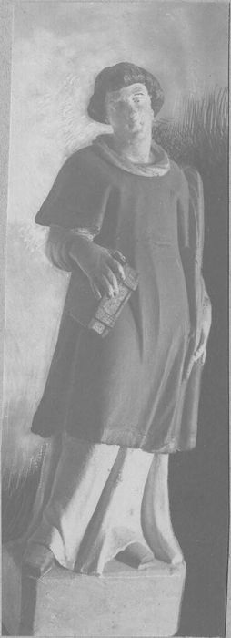 statue : saint Vincent, vue générale