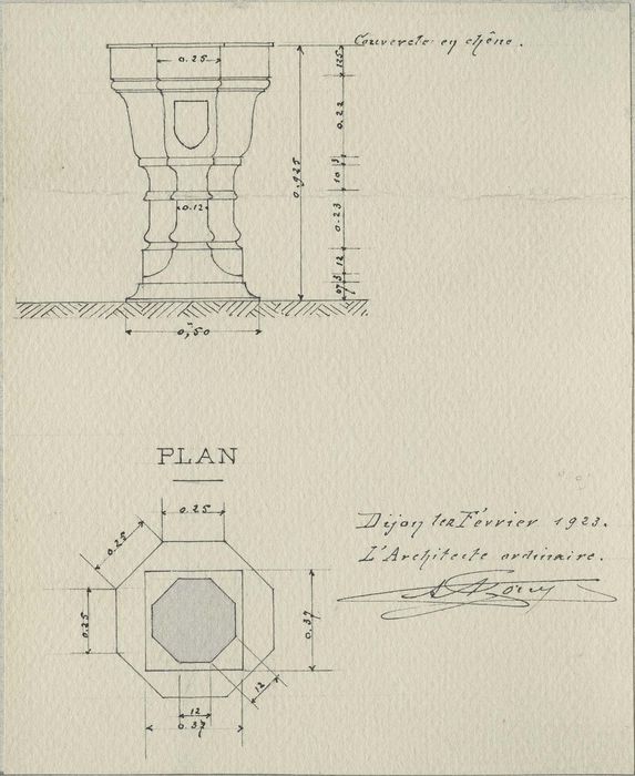 fonts baptismaux, détails