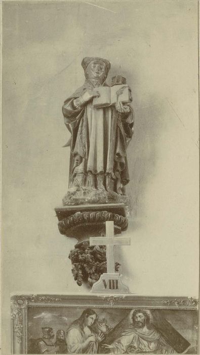 statue : saint non identifié, vue générale