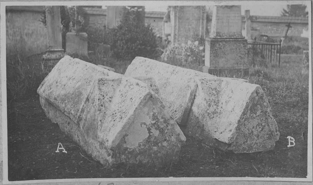 sarcophages, vue générale