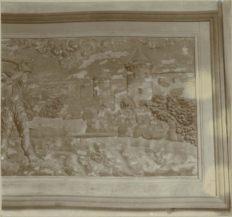 bas-relief : scène de martyre, détail