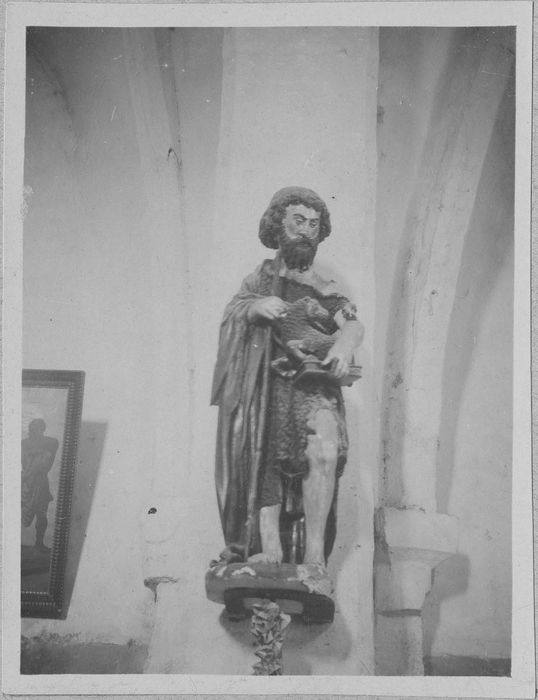 statue : saint Jean-Baptiste, vue générale