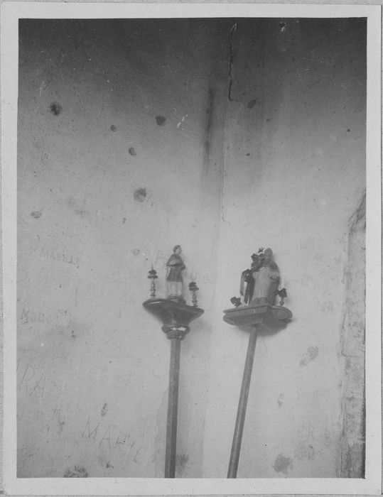 statues : saint Vincent, saint Eloi, vue générale
