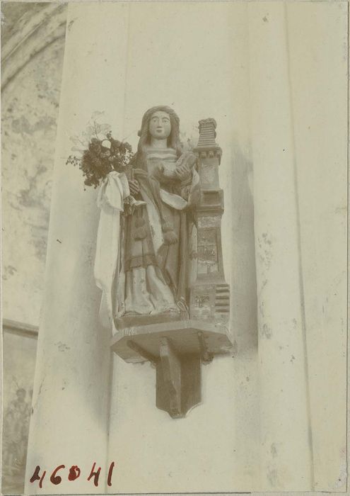 statue : sainte Barbe, vue générale - © Ministère de la Culture (France), Médiathèque du patrimoine et de la photographie, diffusion RMN-GP