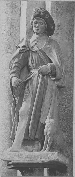 statue : saint Roch, vue générale