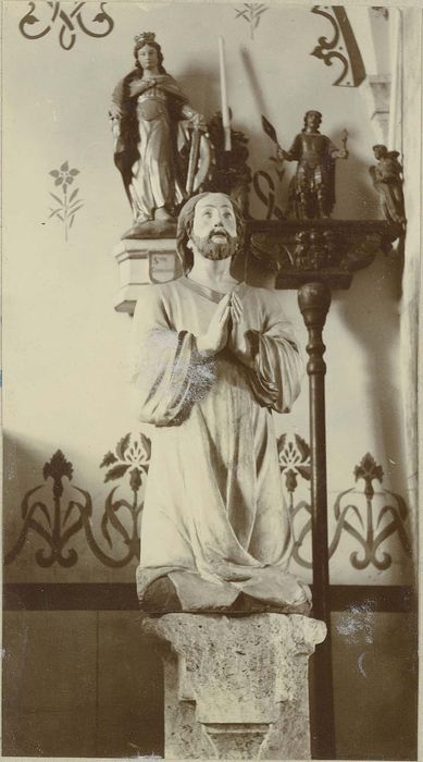 statue : le Christ au Jardin des oliviers, vue générale