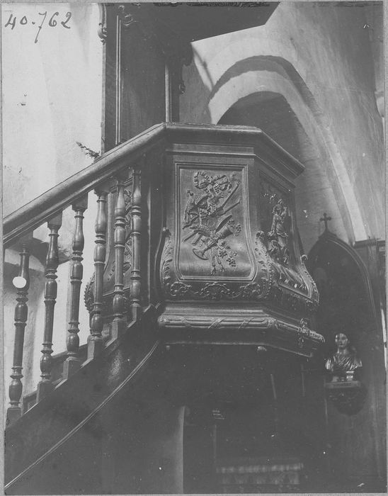 chaire à prêcher, vue partielle