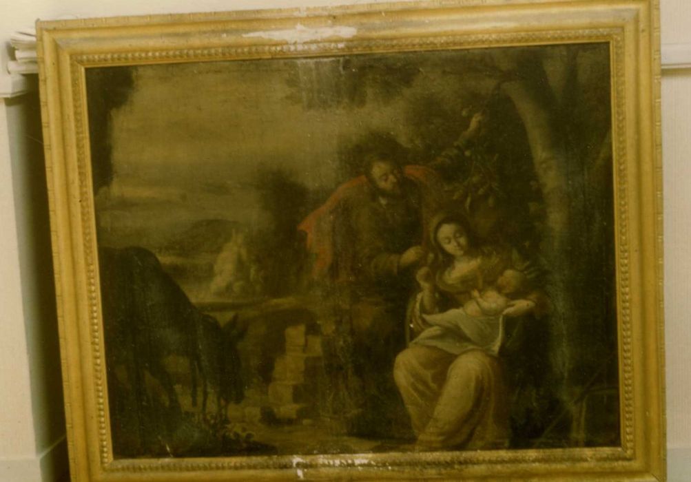 tableau et son cadre : Halte pendant la fuite en Egypte