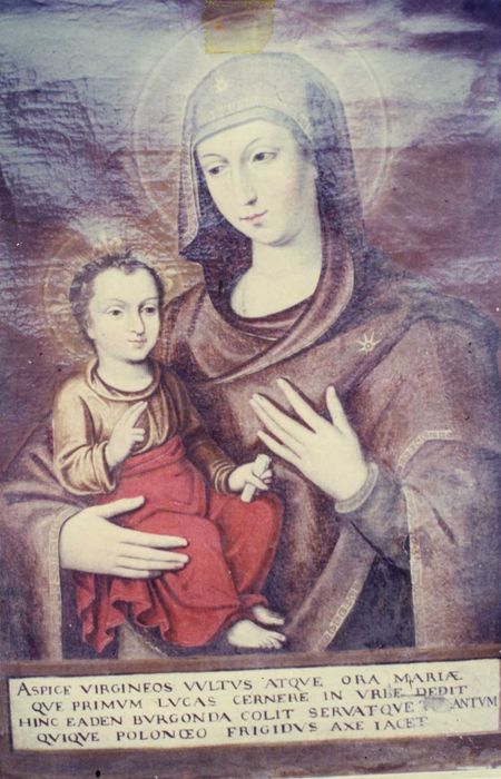 tableau : Vierge à l'Enfant dite Madone de Saint Luc