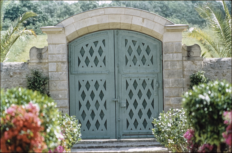 Porte jardin orangerie