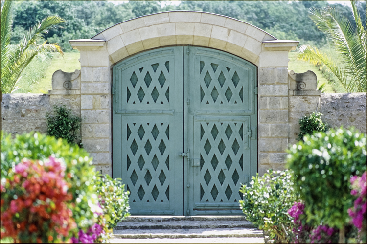 Porte jardin orangerie