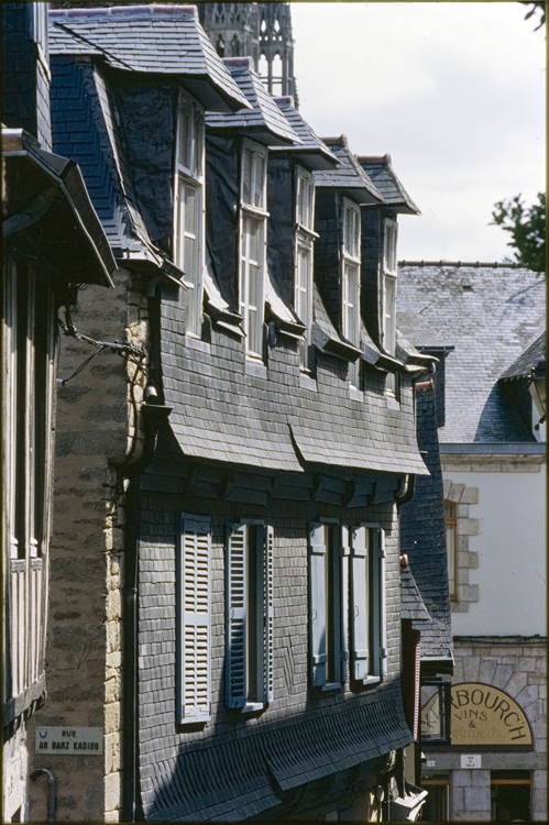 Façade à ardoise