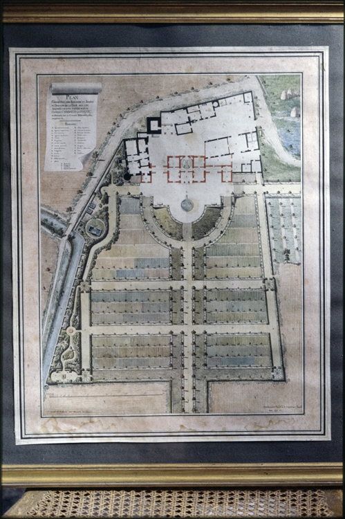 Plan dessiné du château