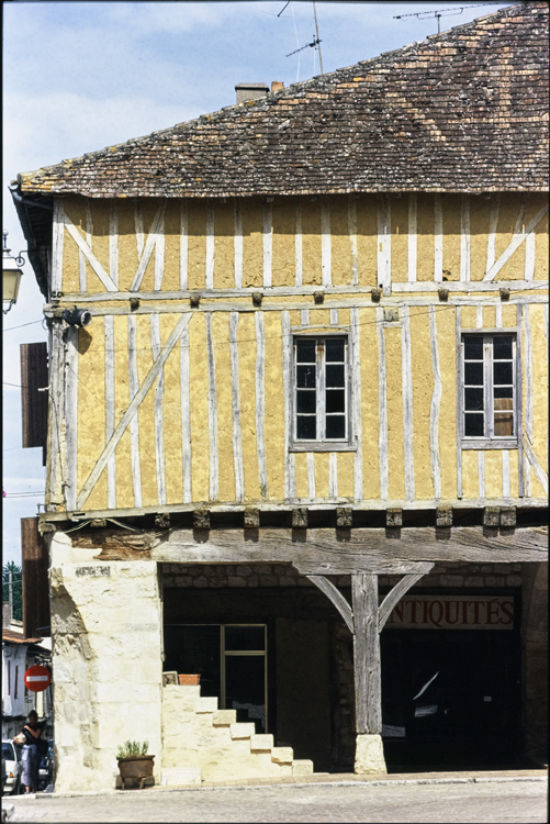 Façade à pans de bois