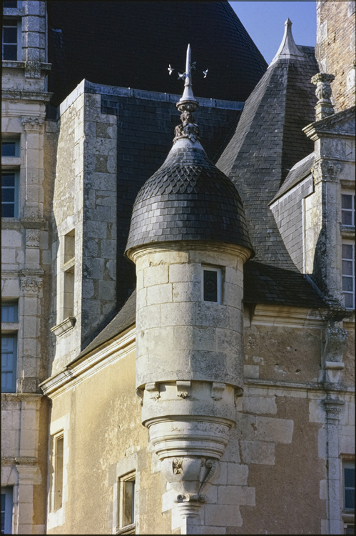 Échauguette située à l’angle du corps de logis