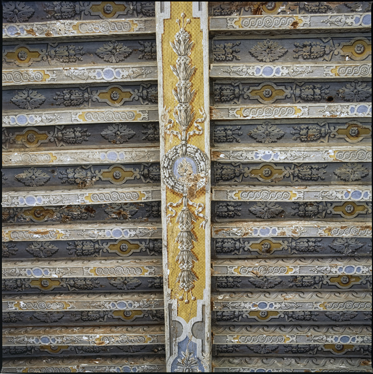 Vue intérieure : détail du plafond pleint