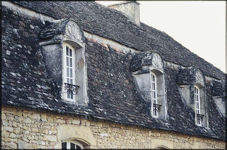 Aile sud : toiture et lucarnes