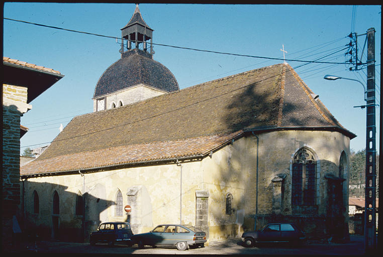 Eglise Saint-Oyen, abside centrale, vue côté sud (extérieur)