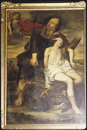 Tableau : 'Le sacrifice d'Abraham'