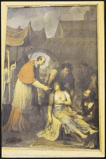 Tableau : 'Saint Charles Borromée' ; 1827