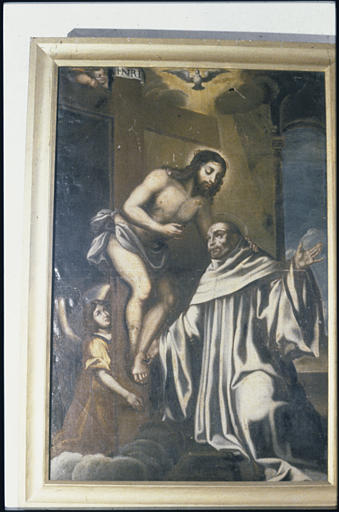 Tableau : 'Saint Bernard recevant le baiser du Christ en croix' - © Ministère de la Culture (France), Médiathèque du patrimoine et de la photographie, diffusion RMN-GP