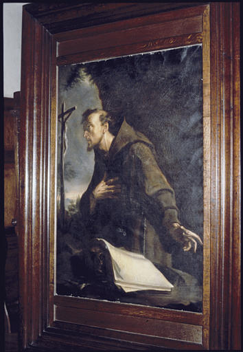 Tableau : 'Saint François d'Assise devant le crucifix' - © Ministère de la Culture (France), Médiathèque du patrimoine et de la photographie, diffusion RMN-GP