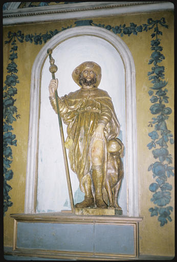 Statue : 'Saint Roch', chien, coquilles, bourdon - © Ministère de la Culture (France), Médiathèque du patrimoine et de la photographie, diffusion RMN-GP