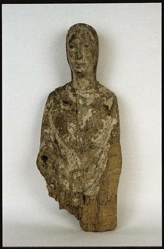 Statue : 'Vierge en Majesté', bois (face)