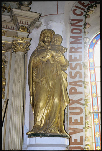 Statue : 'Vierge à l'Enfant', bois, doré - © Ministère de la Culture (France), Médiathèque du patrimoine et de la photographie, diffusion RMN-GP